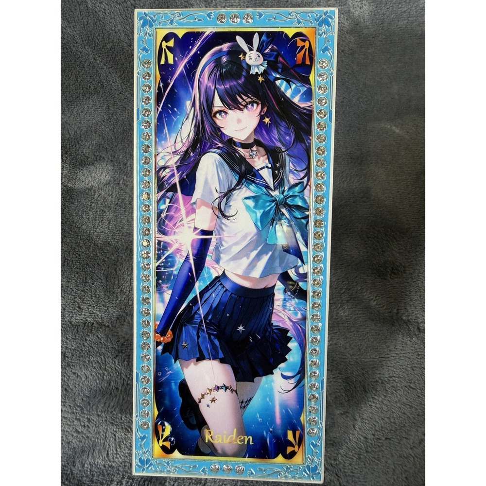 Genshin Impact Raiden Waifu Bling 7x3" Card LE #06/10 Secret Creations Art Card